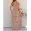 image:imageZESICA Womens 2026 Summer Boho Maxi Dresses Strapless Off Shoulder Lace Flowy A Line Beach Vacation Long SundressPink