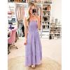 image:imageZESICA Womens 2026 Summer Boho Maxi Dresses Strapless Off Shoulder Lace Flowy A Line Beach Vacation Long SundressPurple
