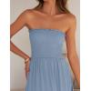 image:imageZESICA Womens 2026 Summer Boho Maxi Dresses Strapless Off Shoulder Lace Flowy A Line Beach Vacation Long SundressSkyblue