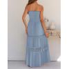image:imageZESICA Womens 2026 Summer Boho Maxi Dresses Strapless Off Shoulder Lace Flowy A Line Beach Vacation Long SundressSkyblue