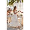 image:imageZESICA Womens 2026 Summer Boho Maxi Dresses Strapless Off Shoulder Lace Flowy A Line Beach Vacation Long SundressWhite