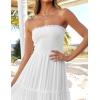 image:imageZESICA Womens 2026 Summer Boho Maxi Dresses Strapless Off Shoulder Lace Flowy A Line Beach Vacation Long SundressWhite