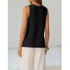 image:imageZESICA Womens Summer Crochet V Neck Tank Tops 2026 Sleeveless Knit Sweater Vest Going Out Beach Vacation ClothesBlack