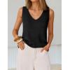 image:imageZESICA Womens Summer Crochet V Neck Tank Tops 2026 Sleeveless Knit Sweater Vest Going Out Beach Vacation ClothesBlack