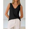 image:imageZESICA Womens Summer Crochet V Neck Tank Tops 2026 Sleeveless Knit Sweater Vest Going Out Beach Vacation ClothesBlack