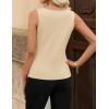 image:imageZESICA Business Casual Sweater Vest Tops for Women 2026 Summer Fashion Button Down Sleeveless Knit Office Work OutfitsApricot