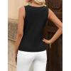 image:imageZESICA Business Casual Sweater Vest Tops for Women 2026 Summer Fashion Button Down Sleeveless Knit Office Work OutfitsBlack