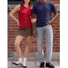 image:imageZESICA Business Casual Sweater Vest Tops for Women 2026 Summer Fashion Button Down Sleeveless Knit Office Work OutfitsRed