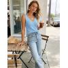 image:imageZESICA Womens Summer Sleeveless Knit Vest Tops 2026 Casual V Neck Wool Blend Sweaters Going Out Tank Top Trendy OutfitsBlue