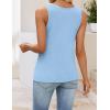 image:imageZESICA Womens Summer Sleeveless Knit Vest Tops 2026 Casual V Neck Wool Blend Sweaters Going Out Tank Top Trendy OutfitsBlue