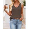 image:imageZESICA Womens Summer Sleeveless Knit Vest Tops 2026 Casual V Neck Wool Blend Sweaters Going Out Tank Top Trendy OutfitsMocha