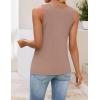 image:imageZESICA Womens Summer Sleeveless Knit Vest Tops 2026 Casual V Neck Wool Blend Sweaters Going Out Tank Top Trendy OutfitsRosebrown