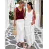 image:imageZESICA Womens Summer Sleeveless Knit Vest Tops 2026 Casual V Neck Wool Blend Sweaters Going Out Tank Top Trendy OutfitsWhite