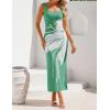 image:imageZESICA Womens Summer Floral Knitted Maxi Dress 2026 Spring Vacation Sleeveless Baby Shower Long Tank Bodycon Sweater DressesSagegreen