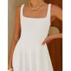 image:imageZESICA Womens Summer Sleeveless Midi Dress 2026 Square Neck Wedding Guest Beach Casual Flowy Long Dresses with PocketsWhite