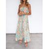 image:imageZESICA Womens Summer Boho Strapless Maxi Dress 2026 Casual Off Shoulder Smocked Flowy A Line Beach Holiday Long DressesFloral1