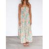 image:imageZESICA Womens Summer Boho Strapless Maxi Dress 2026 Casual Off Shoulder Smocked Flowy A Line Beach Holiday Long DressesFloral1