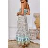 image:imageZESICA Womens Summer Boho Strapless Maxi Dress 2026 Casual Off Shoulder Smocked Flowy A Line Beach Holiday Long DressesLight Green