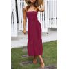 image:imageZESICA Womens Summer Boho Strapless Maxi Dress 2026 Casual Off Shoulder Smocked Flowy A Line Beach Holiday Long DressesSolidfuchsia