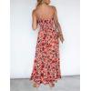 image:imageZESICA Womens Summer Boho Strapless Maxi Dress 2026 Casual Off Shoulder Smocked Flowy A Line Beach Holiday Long DressesVintage Pink