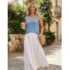 image:imageZESICA Womens Summer Crochet Sleeveless V Neck Vest Tops 2026 Casual Lightweight Knit Sweaters Fashion Vacation ClothesBlue