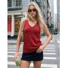 image:imageZESICA Womens Summer Crochet Sleeveless V Neck Vest Tops 2026 Casual Lightweight Knit Sweaters Fashion Vacation ClothesRed