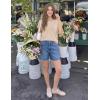 image:imageZESICA Womens Summer Wool Blend Short Sleeve Sweater Top 2026 Business Casual Lightweight Trendy Tank TopsApricot