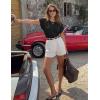 image:imageZESICA Womens Summer Wool Blend Short Sleeve Sweater Top 2026 Business Casual Lightweight Trendy Tank TopsBlack