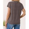 image:imageZESICA Womens Summer Wool Blend Short Sleeve Sweater Top 2026 Business Casual Lightweight Trendy Tank TopsCoffee