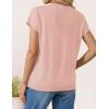 image:imageZESICA Womens Summer Wool Blend Short Sleeve Sweater Top 2026 Business Casual Lightweight Trendy Tank TopsPink