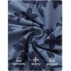 image:imageZESICA Womens Summer Floral Bodycon Long Dress Ruched Mesh Beach Vacation Formal Cocktail Party Wedding Guest Maxi DressesDustyblue