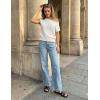 image:imageZESICA Womens Summer Off Shoulder Short Sleeve Sweater Vest 2026 Floral Knit Loose Going Out Tops Trendy Cute ClothesWhite