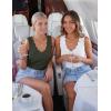image:imageZESICA Womens Sleeveless Tank Tops 2026 V Neck Ribbed Knit Shirts Summer Casual Cute Y2K Sweater VestArmy Green