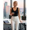 image:imageZESICA Womens Sleeveless Tank Tops 2026 V Neck Ribbed Knit Shirts Summer Casual Cute Y2K Sweater VestBlack