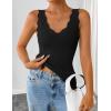 image:imageZESICA Womens Sleeveless Tank Tops 2026 V Neck Ribbed Knit Shirts Summer Casual Cute Y2K Sweater VestBlack