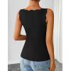 image:imageZESICA Womens Sleeveless Tank Tops 2026 V Neck Ribbed Knit Shirts Summer Casual Cute Y2K Sweater VestBlack