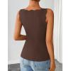 image:imageZESICA Womens Sleeveless Tank Tops 2026 V Neck Ribbed Knit Shirts Summer Casual Cute Y2K Sweater VestCoffee