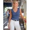 image:imageZESICA Womens Sleeveless Tank Tops 2026 V Neck Ribbed Knit Shirts Summer Casual Cute Y2K Sweater VestGrey Blue