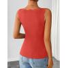 image:imageZESICA Womens Sleeveless Tank Tops 2026 V Neck Ribbed Knit Shirts Summer Casual Cute Y2K Sweater VestOrange