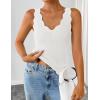 image:imageZESICA Womens Sleeveless Tank Tops 2026 V Neck Ribbed Knit Shirts Summer Casual Cute Y2K Sweater VestWhite