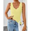 image:imageZESICA Womens Sleeveless Tank Tops 2026 V Neck Ribbed Knit Shirts Summer Casual Cute Y2K Sweater VestYellow