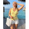 image:imageZESICA Womens Sleeveless Tank Tops 2026 V Neck Ribbed Knit Shirts Summer Casual Cute Y2K Sweater VestYellow