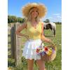 image:imageZESICA Womens Sleeveless Tank Tops 2026 V Neck Ribbed Knit Shirts Summer Casual Cute Y2K Sweater VestYellow