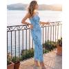 image:imageZESICA Womens Summer Floral Bodycon Maxi Dress 2026 Strapless Tube Split Wedding Guest Cocktail Party Mesh Long DressesBlue