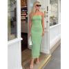 image:imageZESICA Womens Summer Floral Bodycon Maxi Dress 2026 Strapless Tube Split Wedding Guest Cocktail Party Mesh Long DressesSage