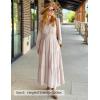 image:imageZESICA Spring Dresses for Women 2026 Long Sleeve Boho Floral V Neck Empire Waist A Line Casual Flowy Wedding Guest Maxi DressBeige