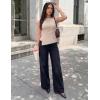 image:imageZESICA Womens Boat Neck Cap Sleeve Tops Dressy Casual Peplum Shirts 2026 Summer Tunic Blouses Fashion Trendy ClothesApricot