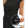 image:imageZESICA Womens Boat Neck Cap Sleeve Tops Dressy Casual Peplum Shirts 2026 Summer Tunic Blouses Fashion Trendy ClothesBlack
