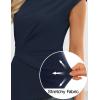 image:imageZESICA Womens Boat Neck Cap Sleeve Tops Dressy Casual Peplum Shirts 2026 Summer Tunic Blouses Fashion Trendy ClothesNavy