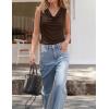 image:imageZESICA Womens Cowl Neck Business Casual Tank Tops 2026 Summer Sleeveless Knit Shirts Work Dressy BlousesBrown